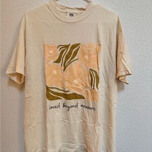 Comfort Colors Beige Floral Graphic Tee